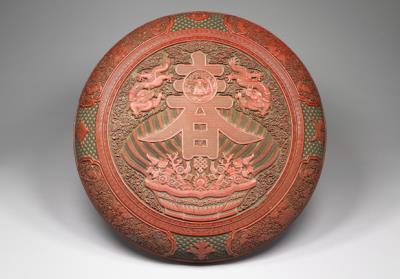 图片[3]-Carved polychrome lacquer box with a “Chun (Spring)” character and longevity symbols, Qing dynasty (1644-1911)-China Archive